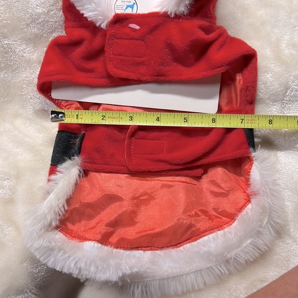 2/$15 NWT 🐕🎄🐈‍⬛ PET CENTRAL DOG or CAT SANTA CLAUS CHRISTMAS OUTFIT Size S - Picture 5 of 6
